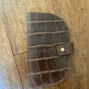 Able Marisol Wallet chocolate croco
